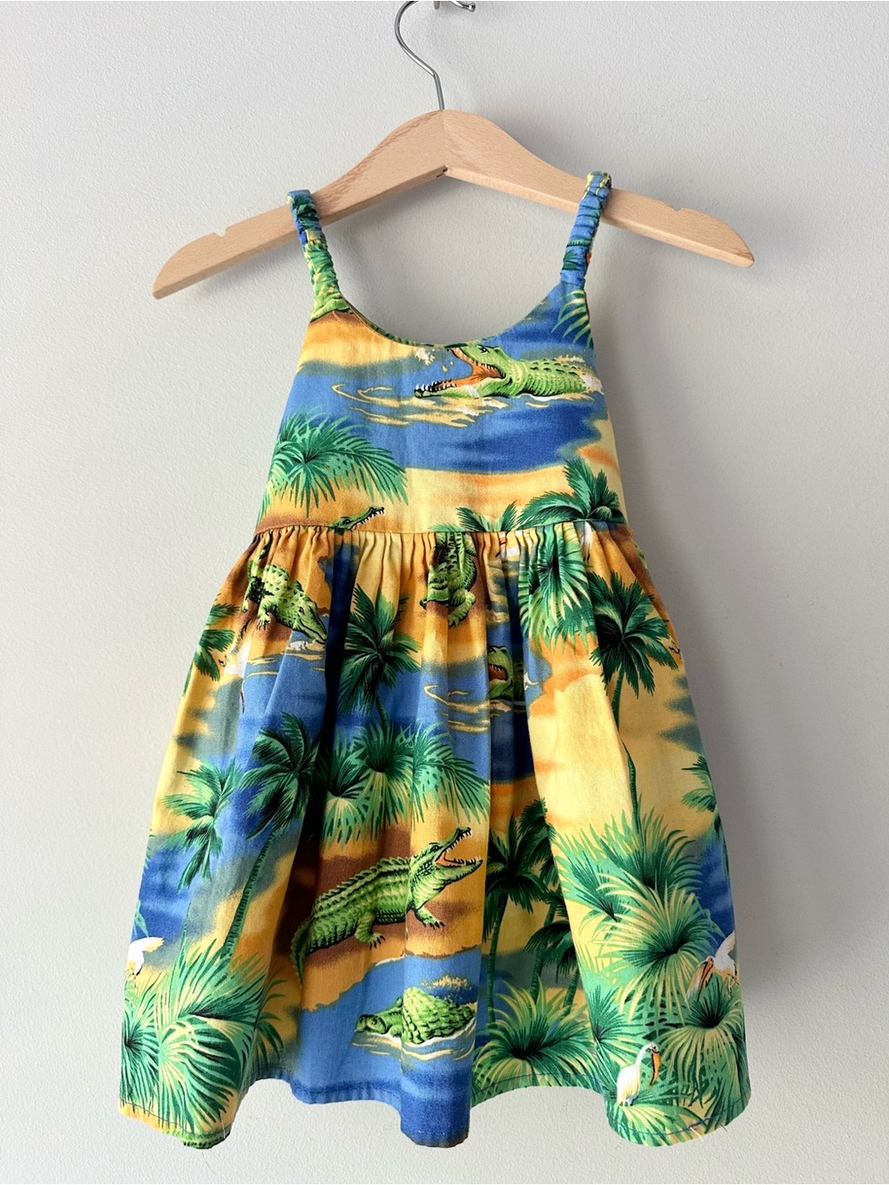 Vintage Pacific Legend Apparel Alligator Print Dress